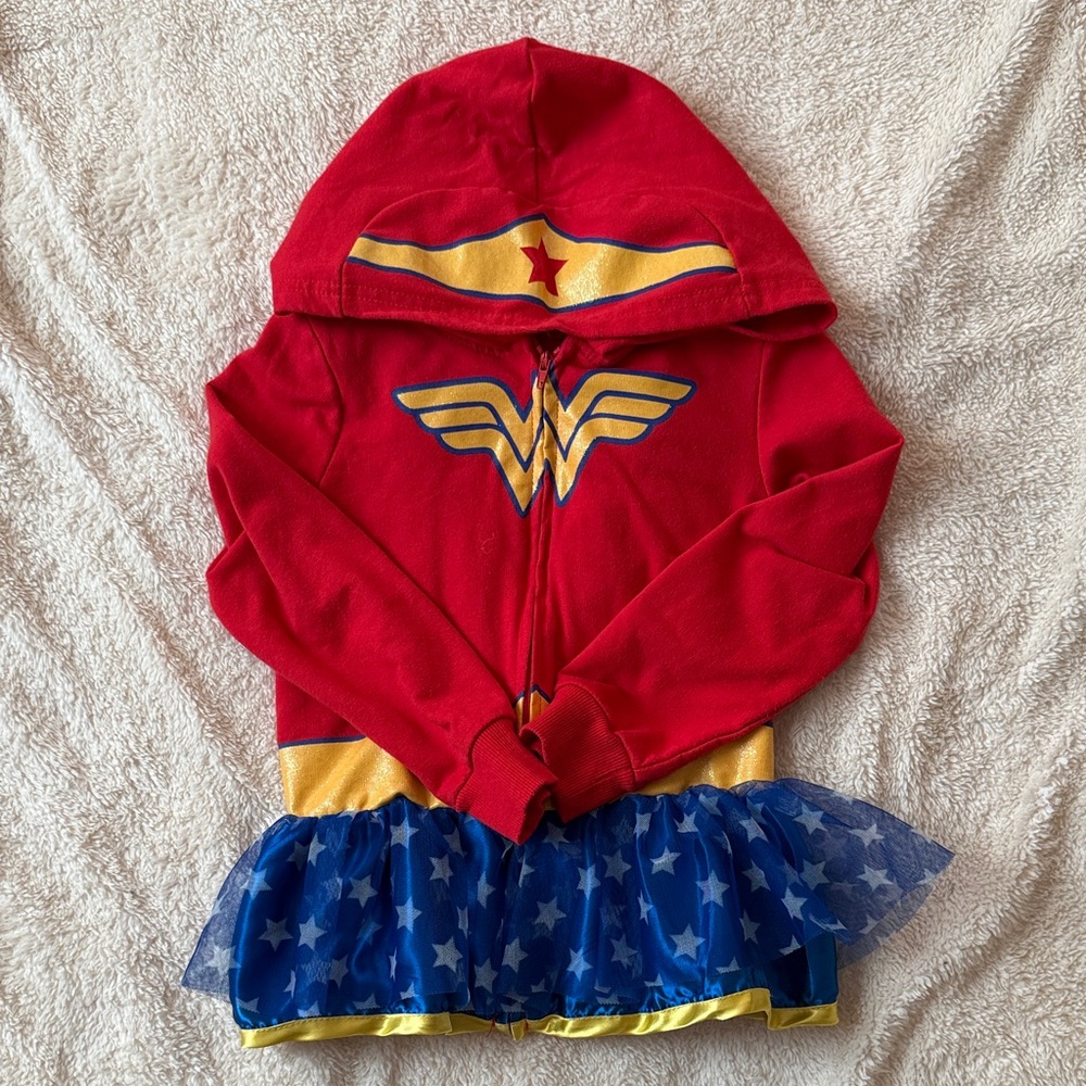 Red and Blue Superhero Kids sweatshirt